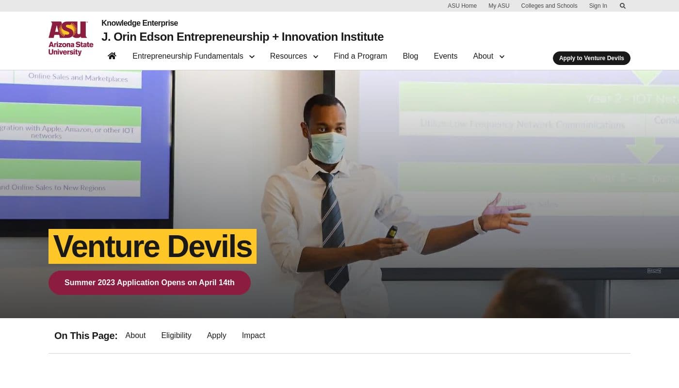 ASU Venture Devils banner